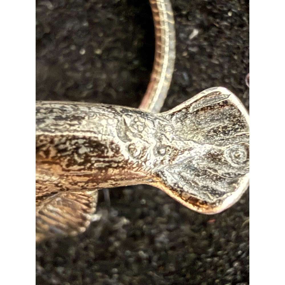 VTG Native American Silver Hummingbird Pendant 925 Chain Necklace Signed 925 OP - Picture 8 of 12